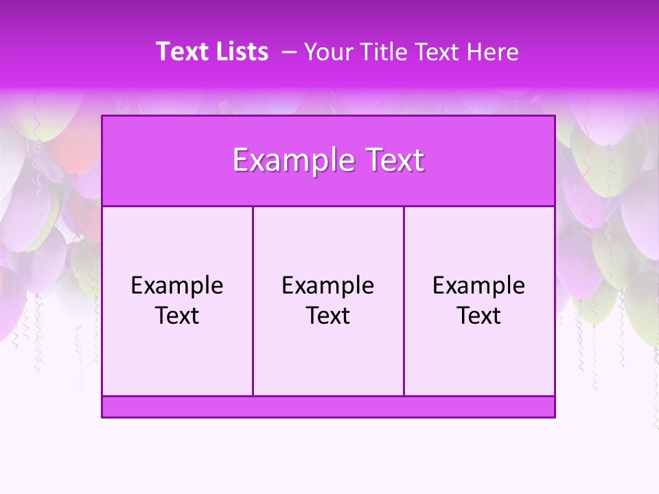 Ballon String Bunch PowerPoint Template