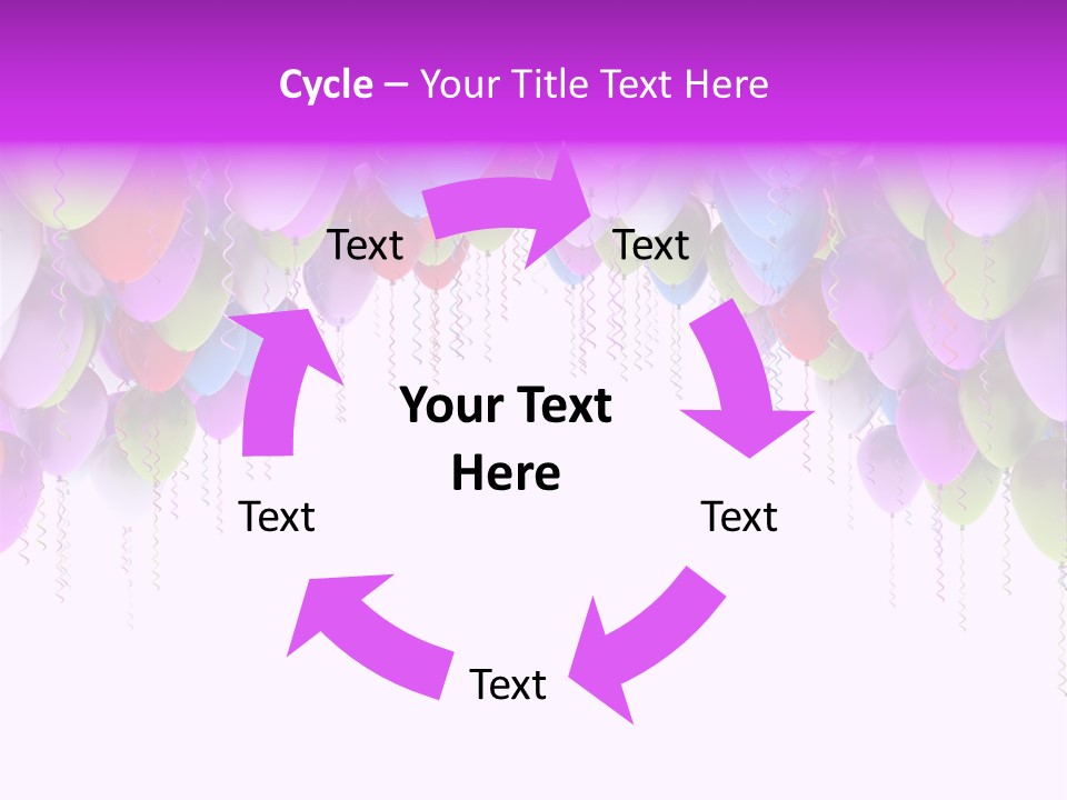 Ballon String Bunch PowerPoint Template