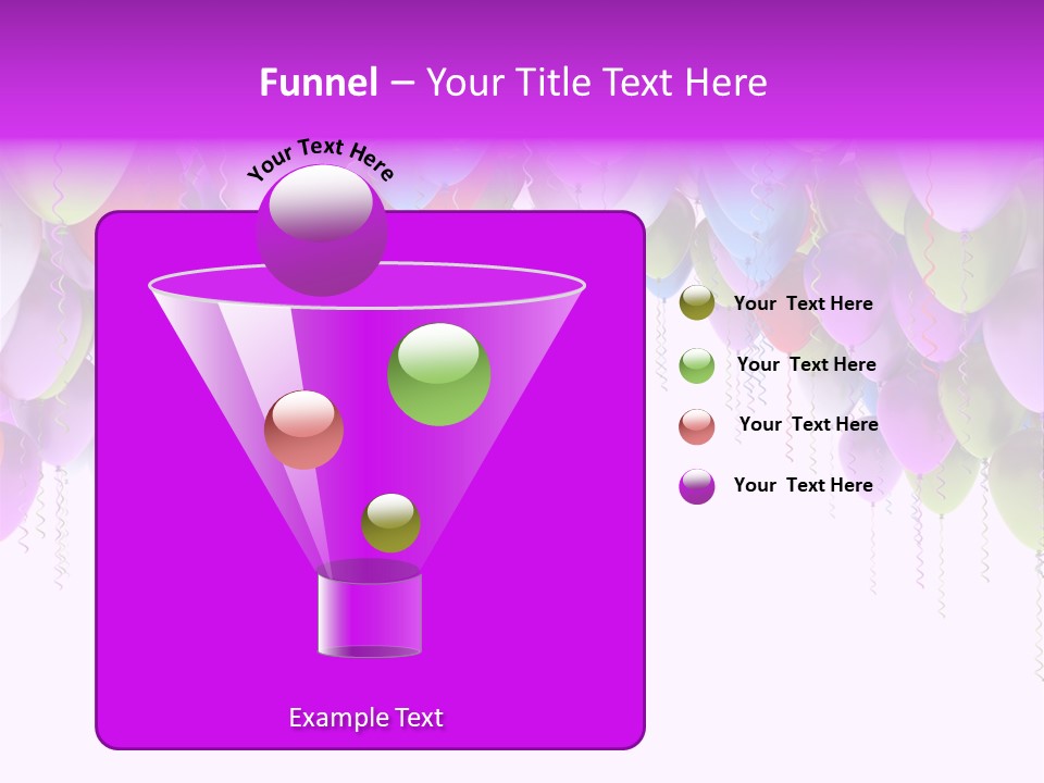 Ballon String Bunch PowerPoint Template