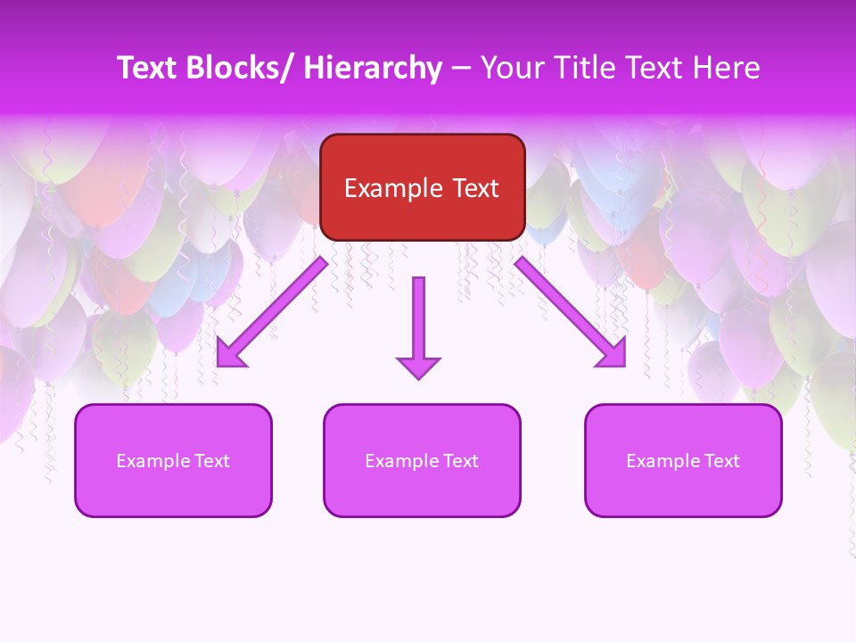 Ballon String Bunch PowerPoint Template