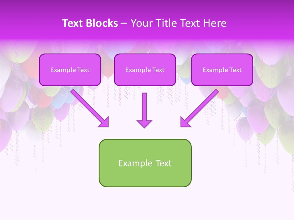 Ballon String Bunch PowerPoint Template