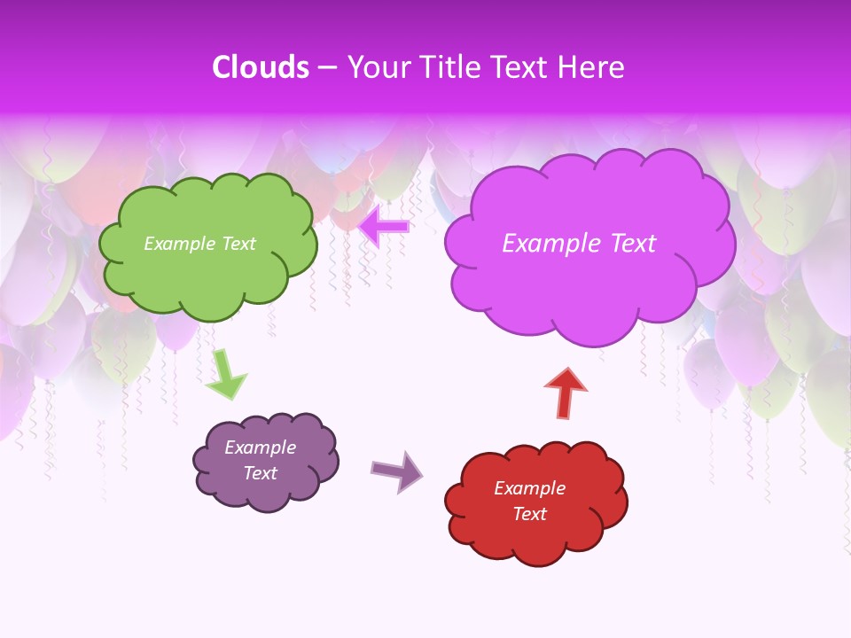 Ballon String Bunch PowerPoint Template