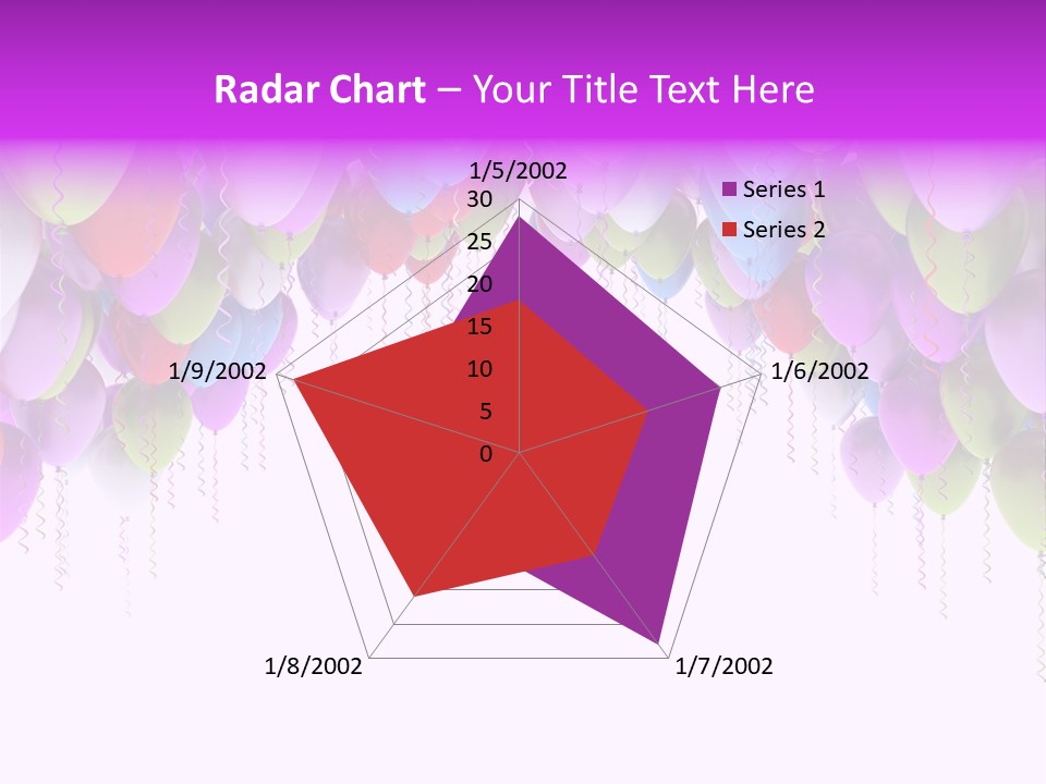Ballon String Bunch PowerPoint Template