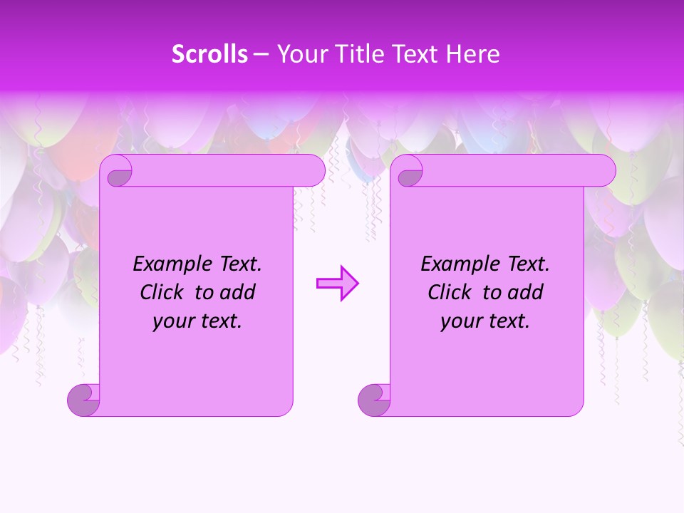 Ballon String Bunch PowerPoint Template