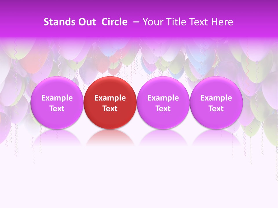 Ballon String Bunch PowerPoint Template