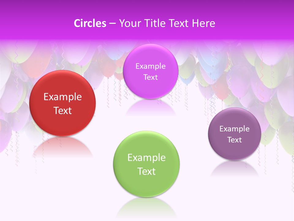 Ballon String Bunch PowerPoint Template