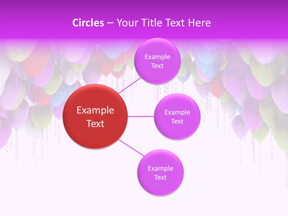 Ballon String Bunch PowerPoint Template