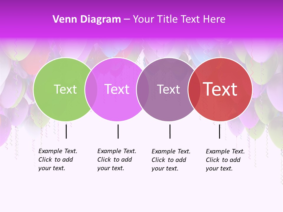 Ballon String Bunch PowerPoint Template