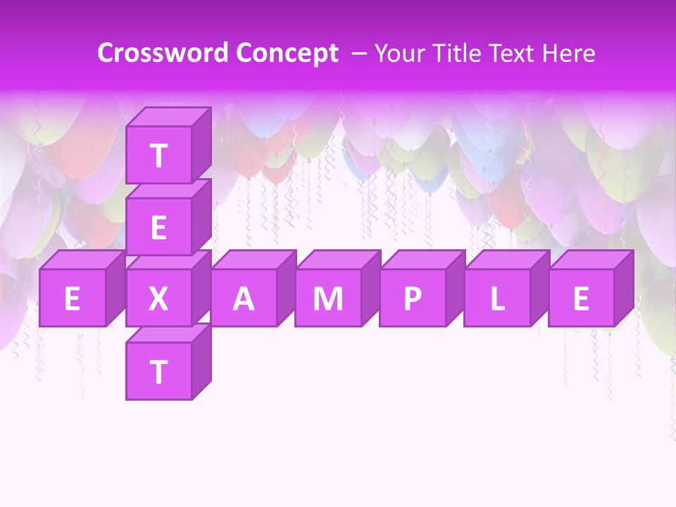 Ballon String Bunch PowerPoint Template