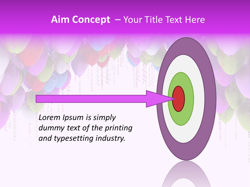 Ballon String Bunch PowerPoint Template