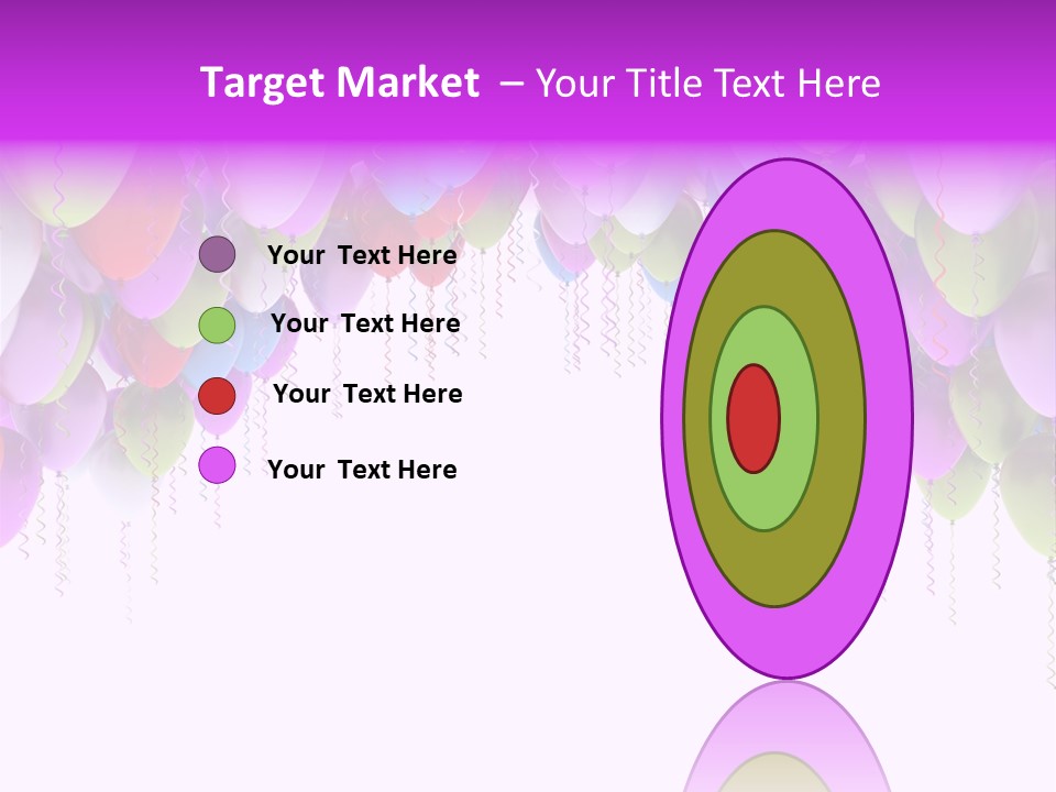 Ballon String Bunch PowerPoint Template