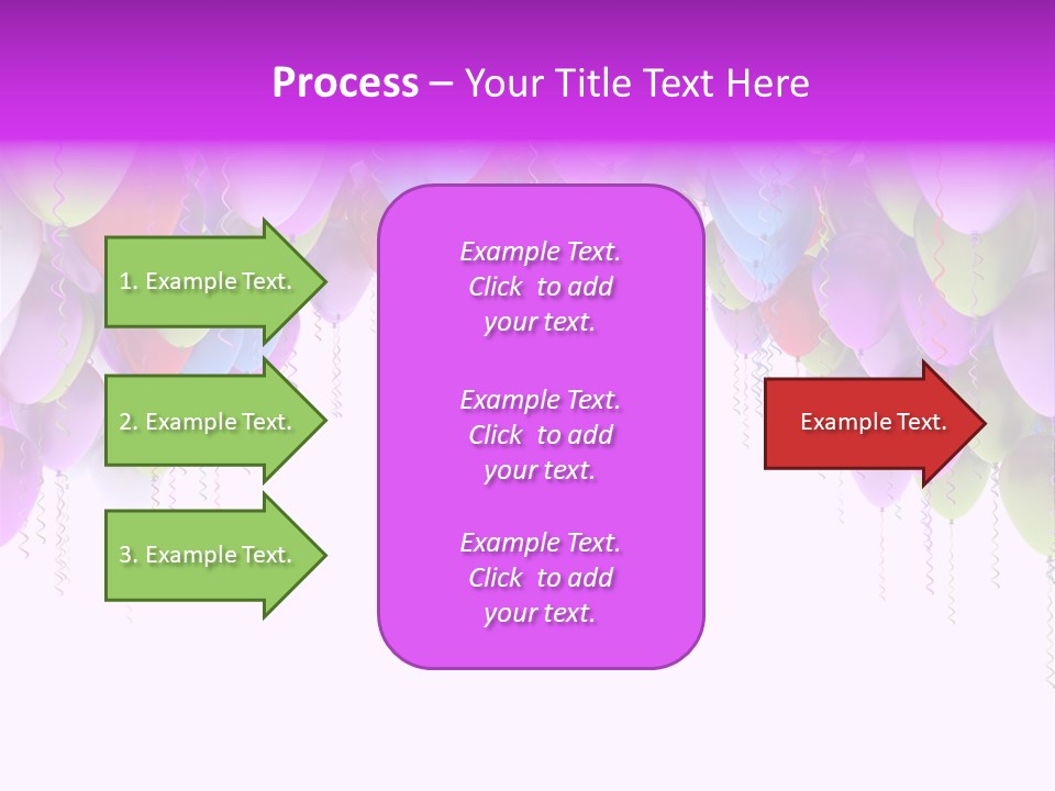 Ballon String Bunch PowerPoint Template
