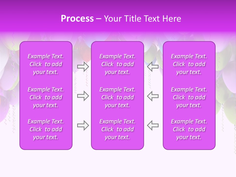 Ballon String Bunch PowerPoint Template