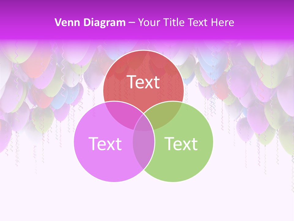 Ballon String Bunch PowerPoint Template