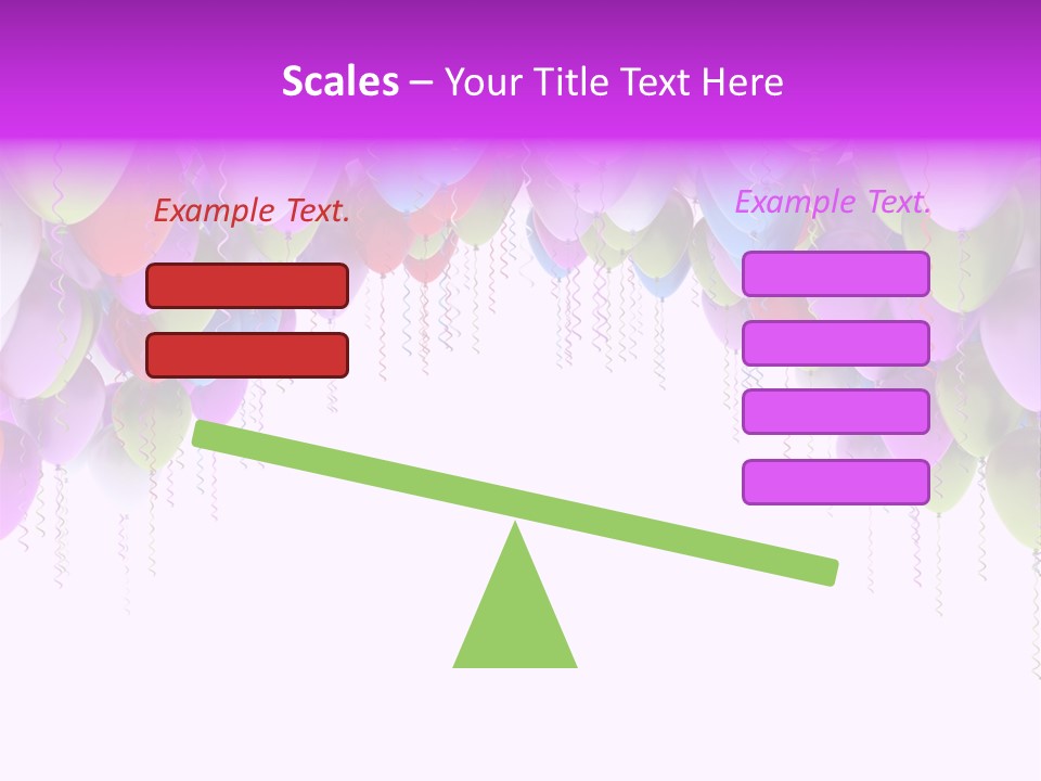 Ballon String Bunch PowerPoint Template