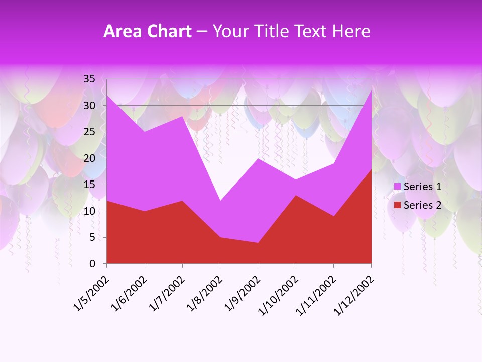 Ballon String Bunch PowerPoint Template