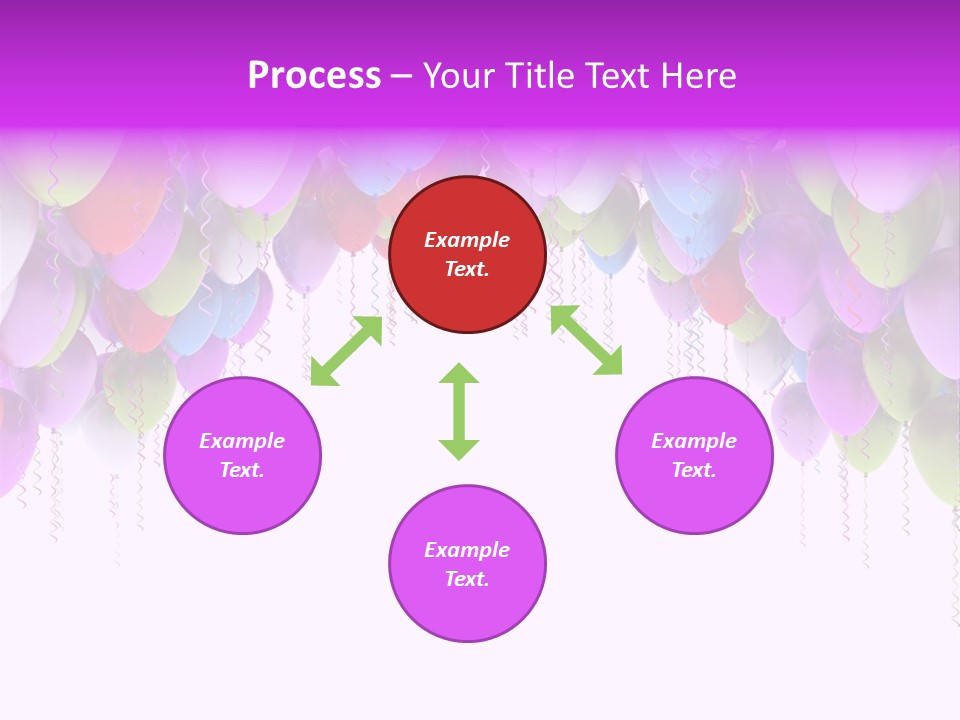 Ballon String Bunch PowerPoint Template