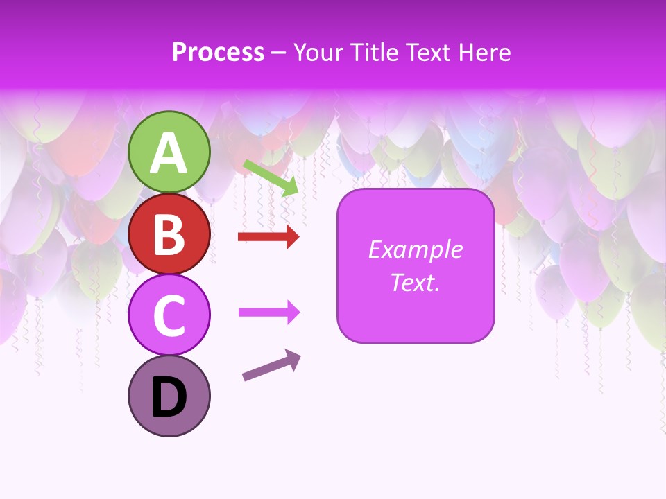 Ballon String Bunch PowerPoint Template