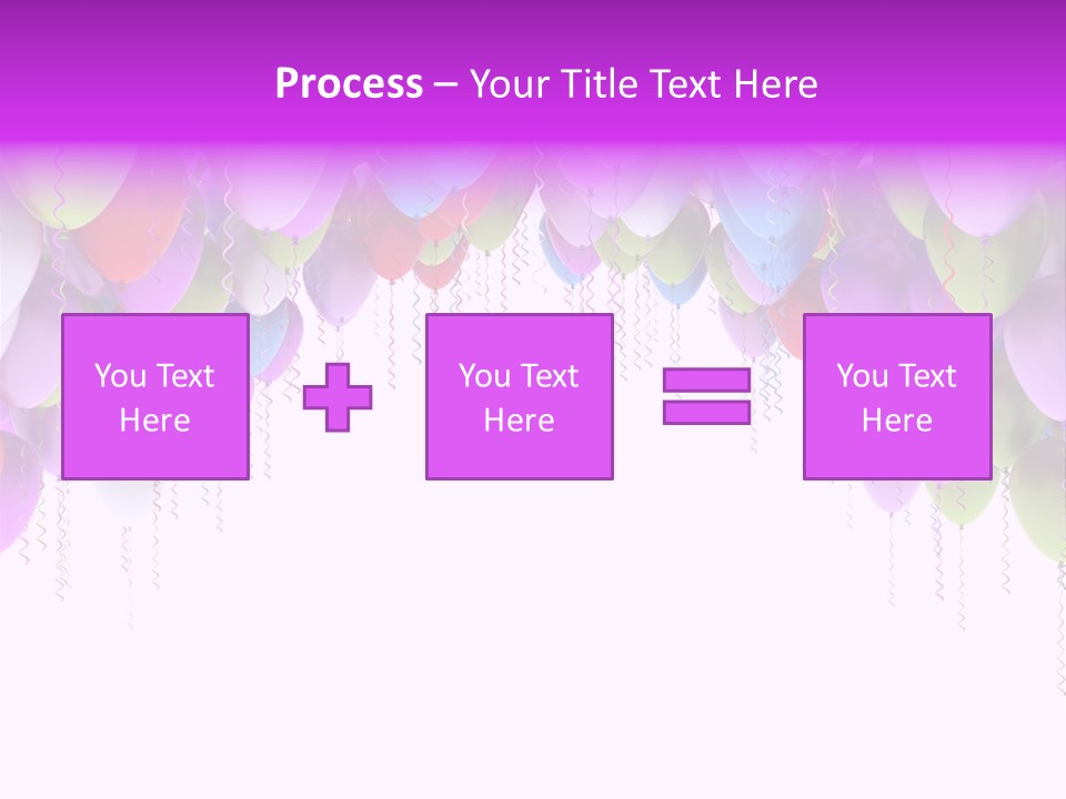 Ballon String Bunch PowerPoint Template