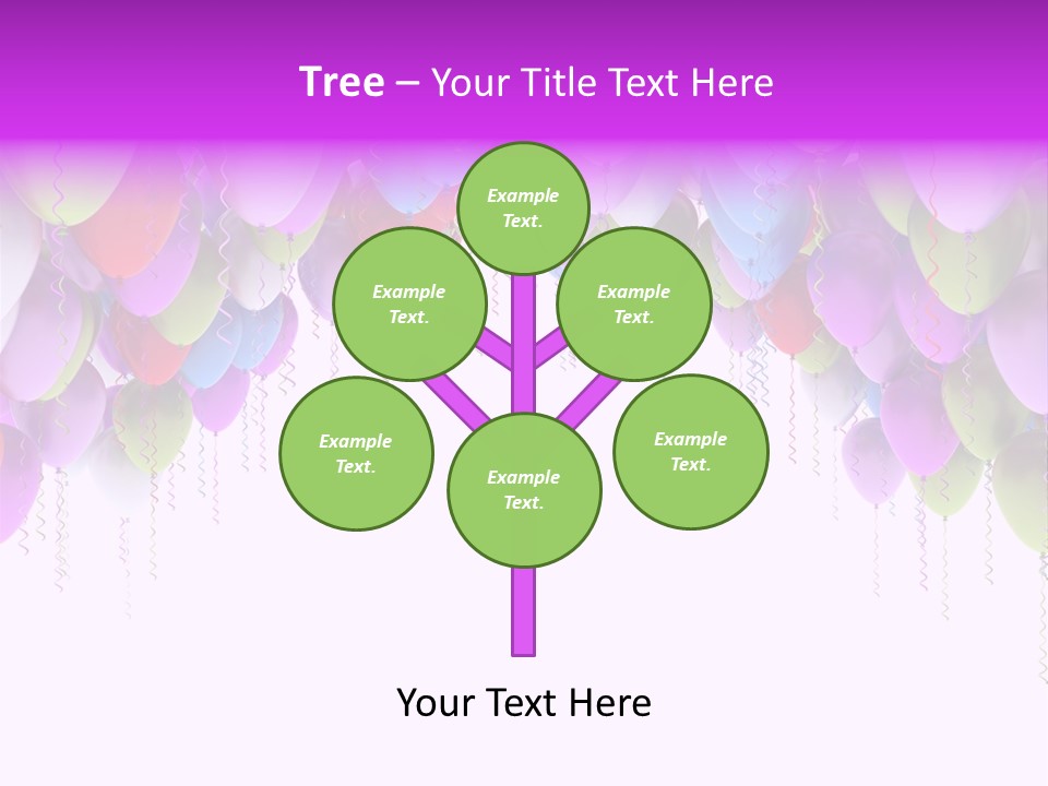 Ballon String Bunch PowerPoint Template