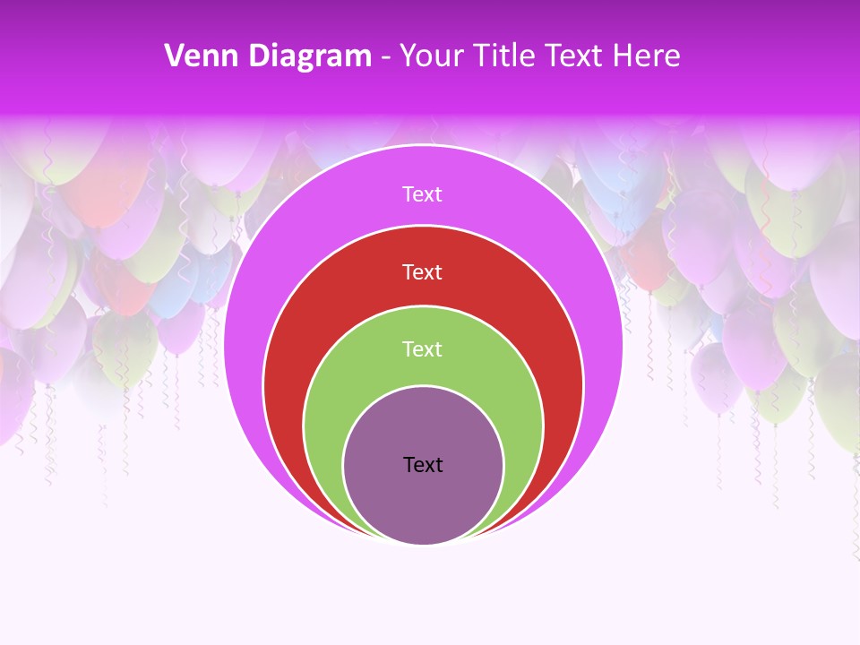 Ballon String Bunch PowerPoint Template