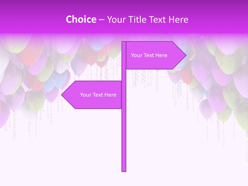 Ballon String Bunch PowerPoint Template