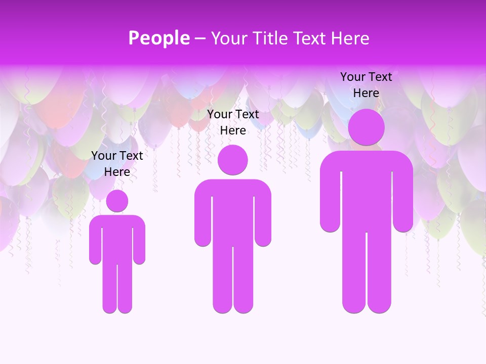 Ballon String Bunch PowerPoint Template