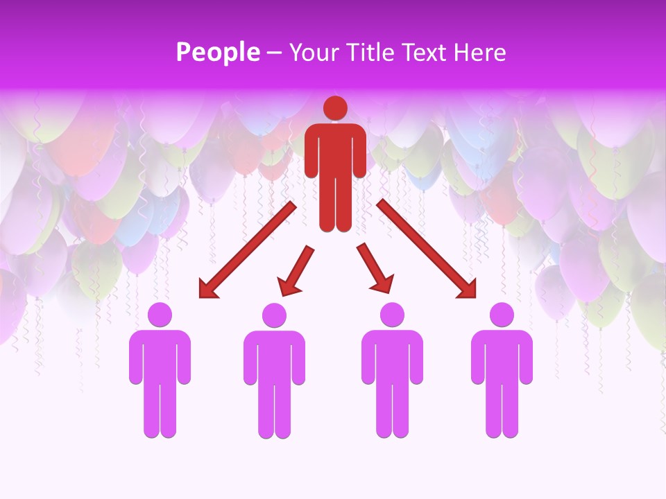 Ballon String Bunch PowerPoint Template