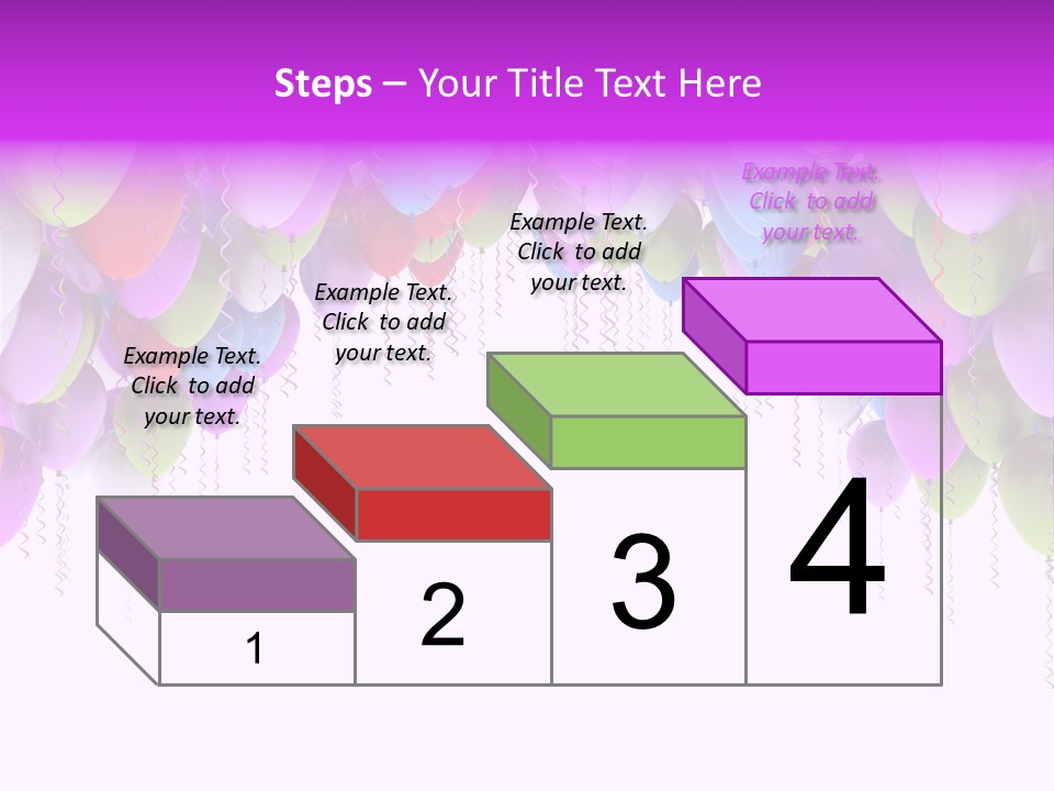 Ballon String Bunch PowerPoint Template