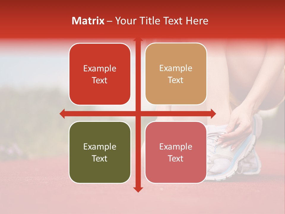 Jogger Muscular Track PowerPoint Template