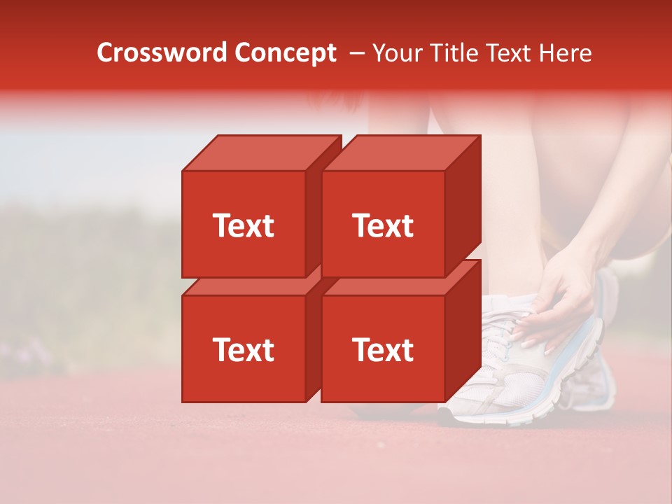 Jogger Muscular Track PowerPoint Template