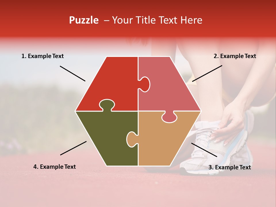 Jogger Muscular Track PowerPoint Template