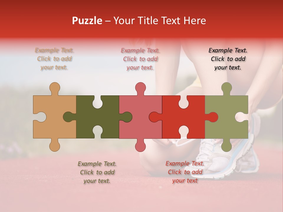 Jogger Muscular Track PowerPoint Template