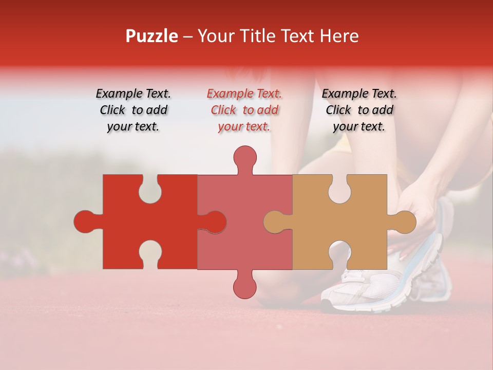 Jogger Muscular Track PowerPoint Template