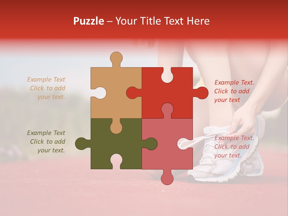 Jogger Muscular Track PowerPoint Template