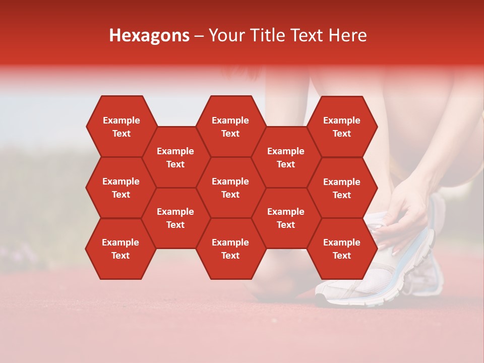 Jogger Muscular Track PowerPoint Template