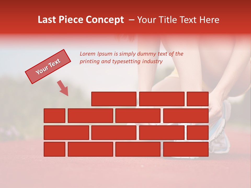 Jogger Muscular Track PowerPoint Template