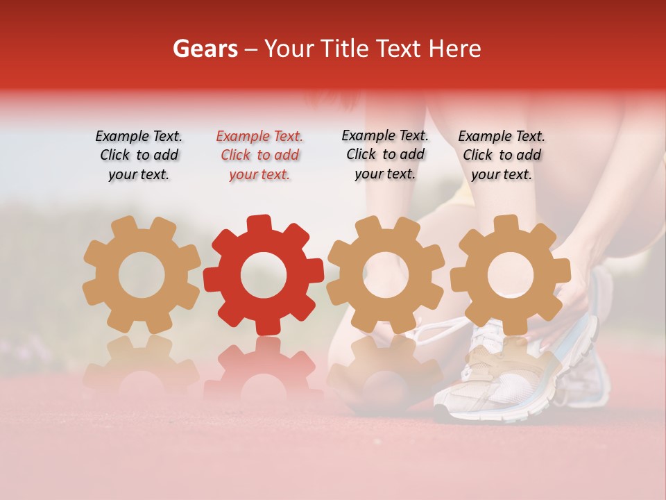 Jogger Muscular Track PowerPoint Template