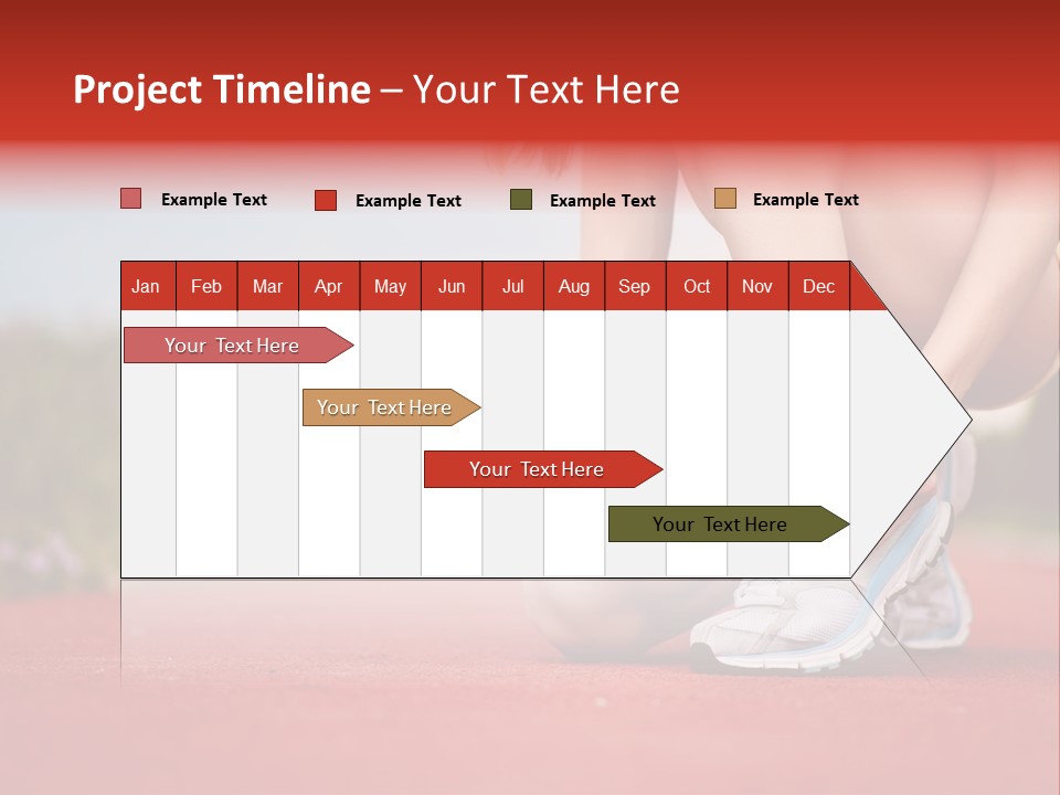 Jogger Muscular Track PowerPoint Template
