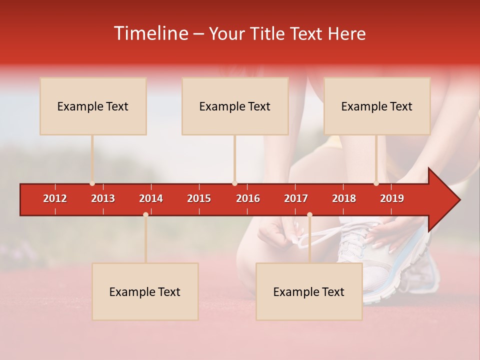Jogger Muscular Track PowerPoint Template