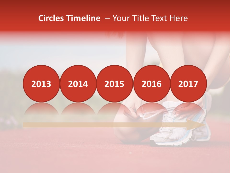 Jogger Muscular Track PowerPoint Template