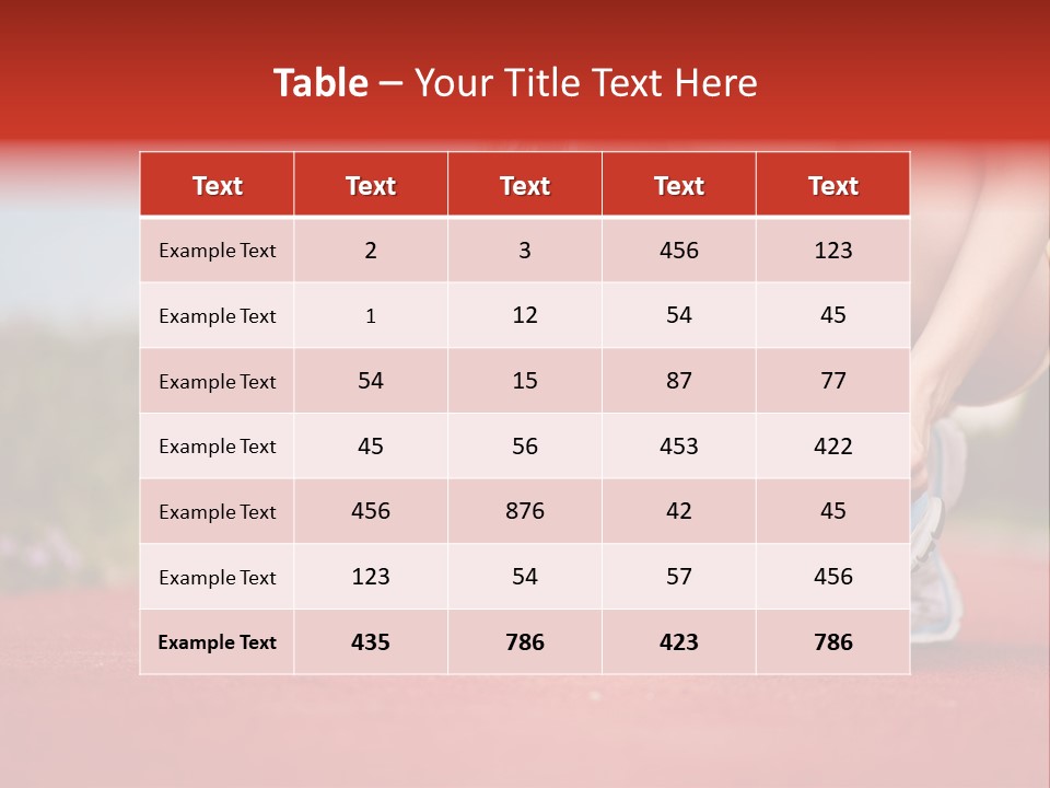 Jogger Muscular Track PowerPoint Template