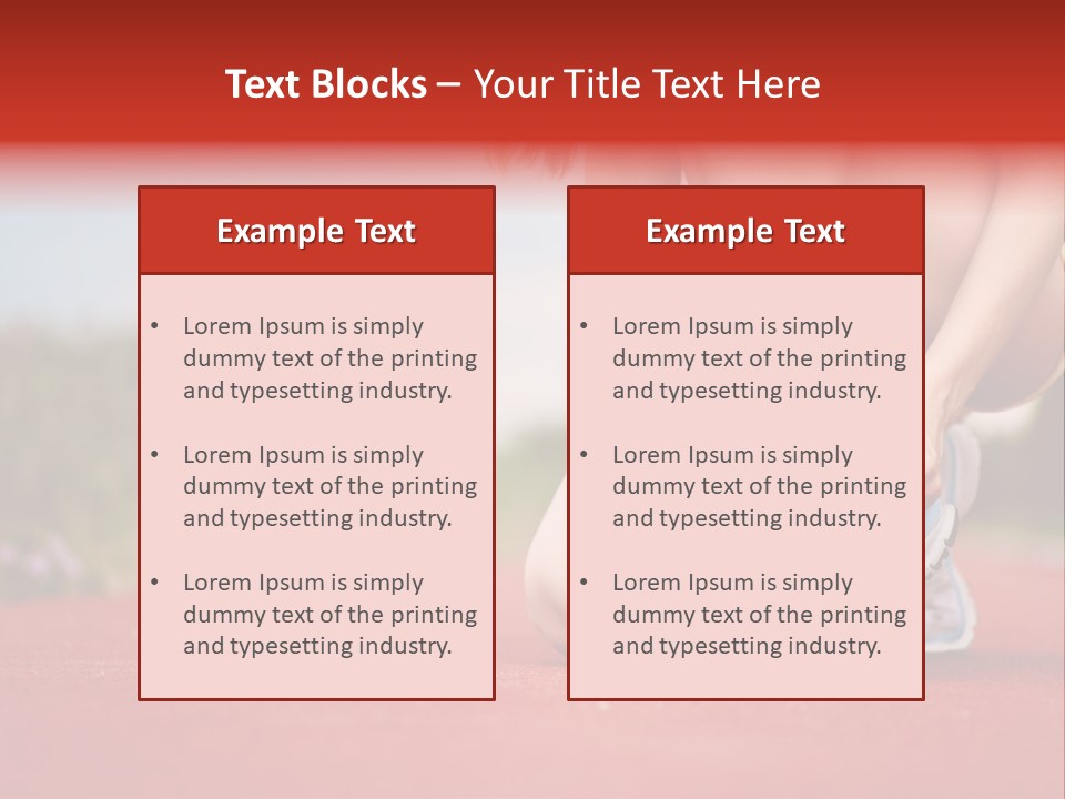 Jogger Muscular Track PowerPoint Template