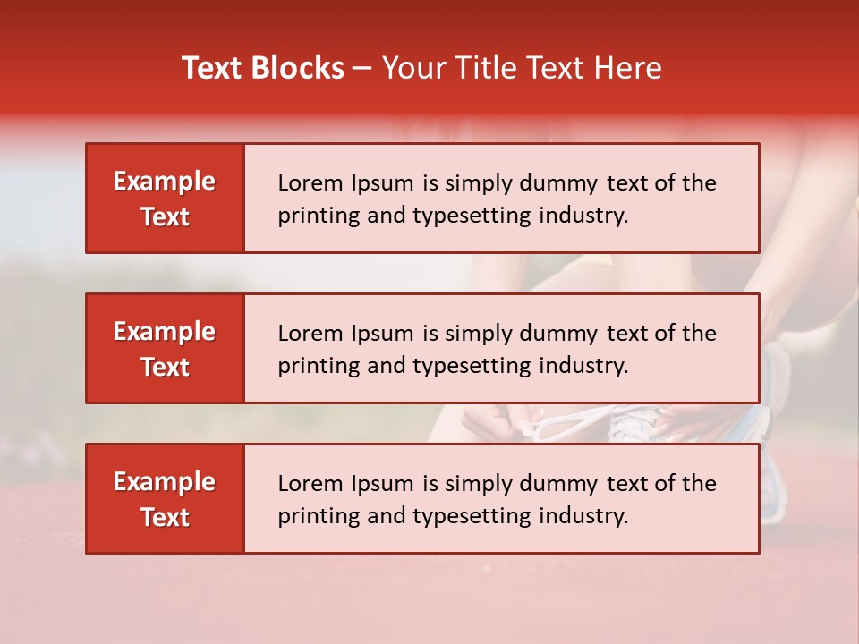 Jogger Muscular Track PowerPoint Template