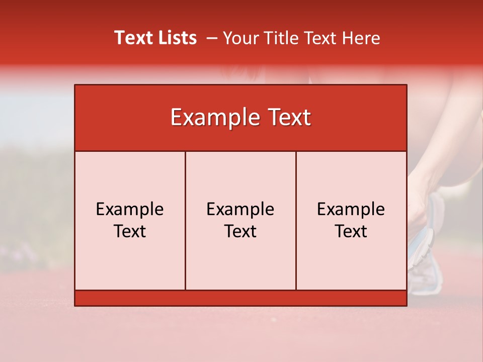 Jogger Muscular Track PowerPoint Template