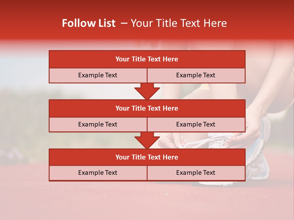 Jogger Muscular Track PowerPoint Template