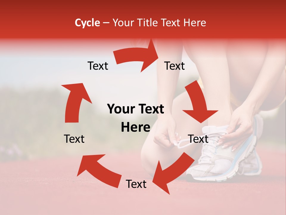 Jogger Muscular Track PowerPoint Template