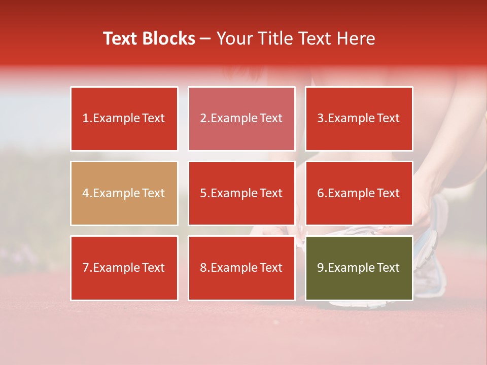 Jogger Muscular Track PowerPoint Template