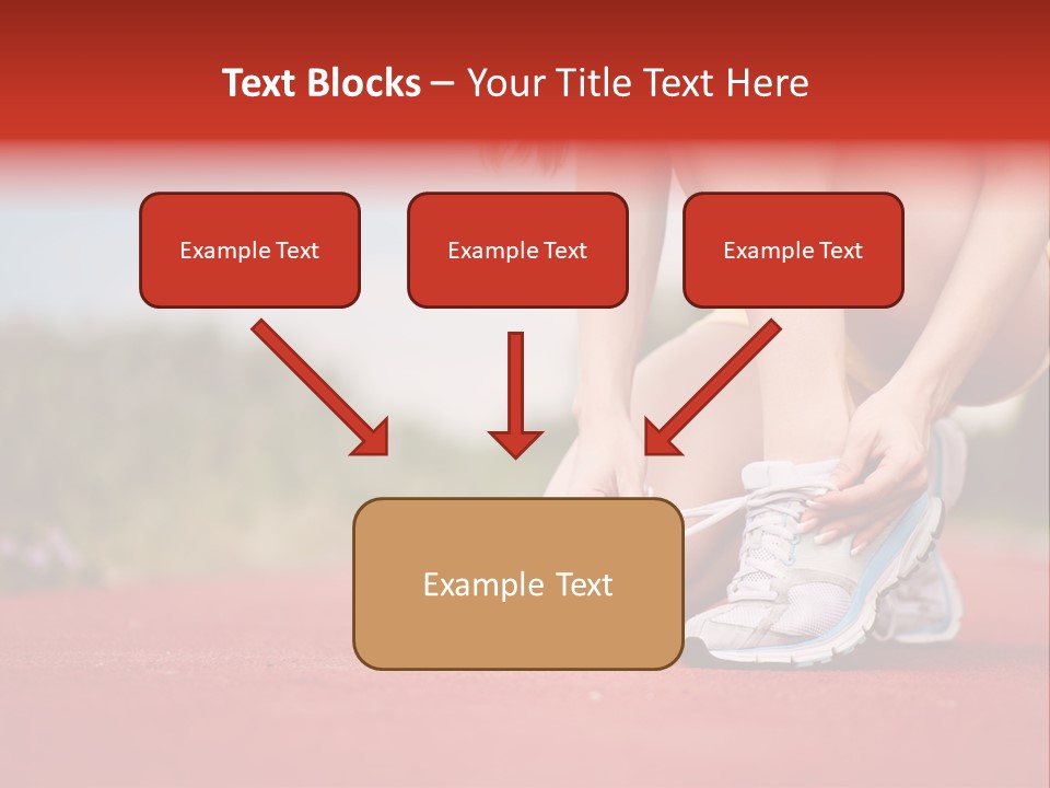 Jogger Muscular Track PowerPoint Template