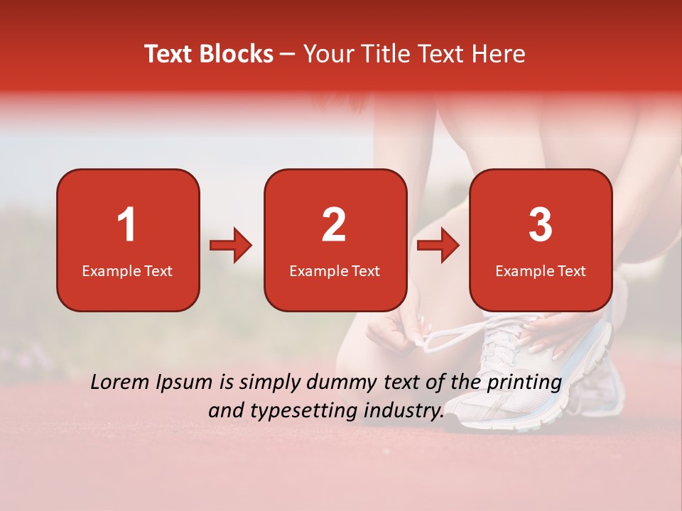 Jogger Muscular Track PowerPoint Template